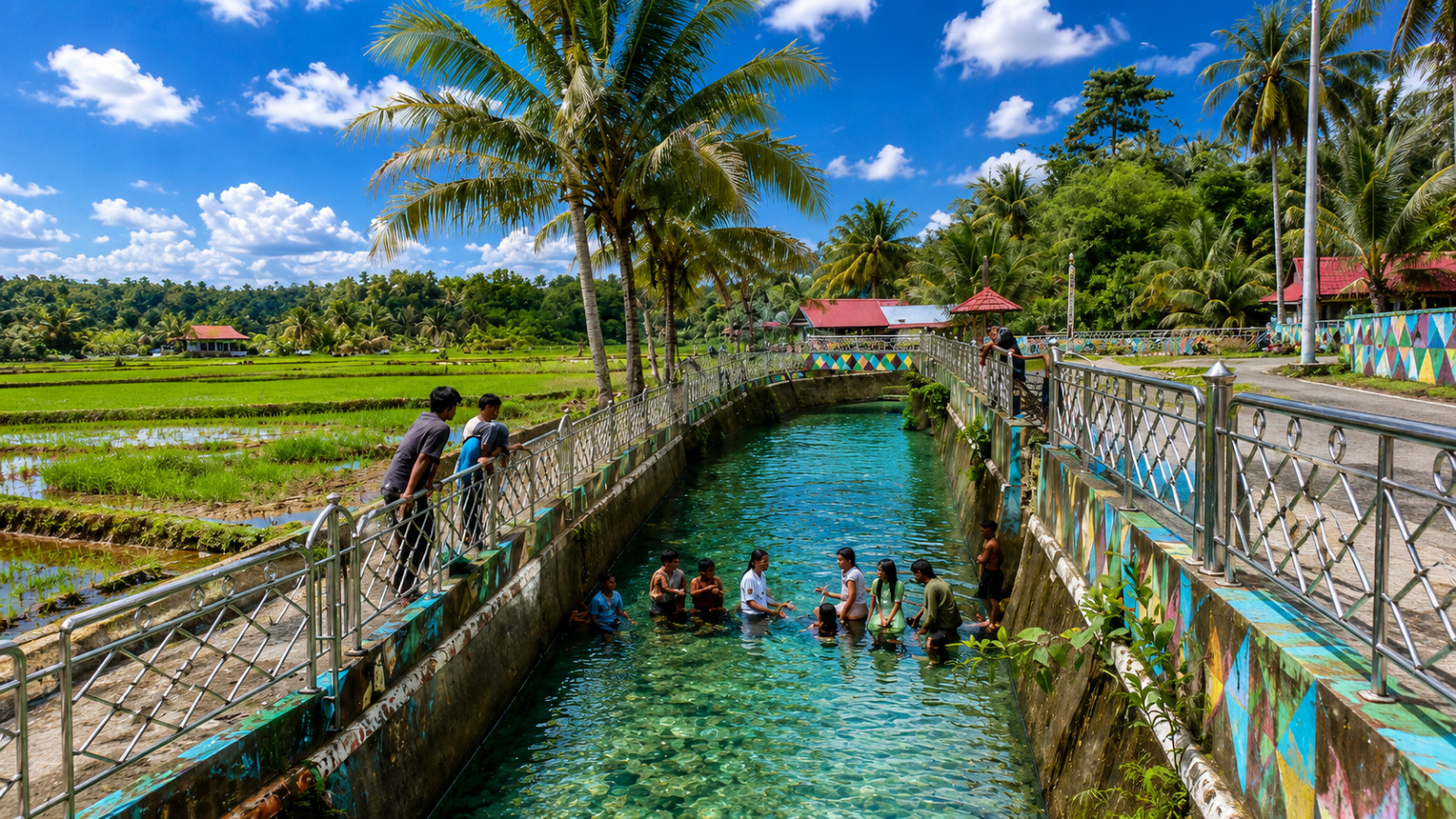 Mengalirkan Pesona Alam: Aliran Sungai Desa Pakasai dan Kehangatan Pondok Lasuang